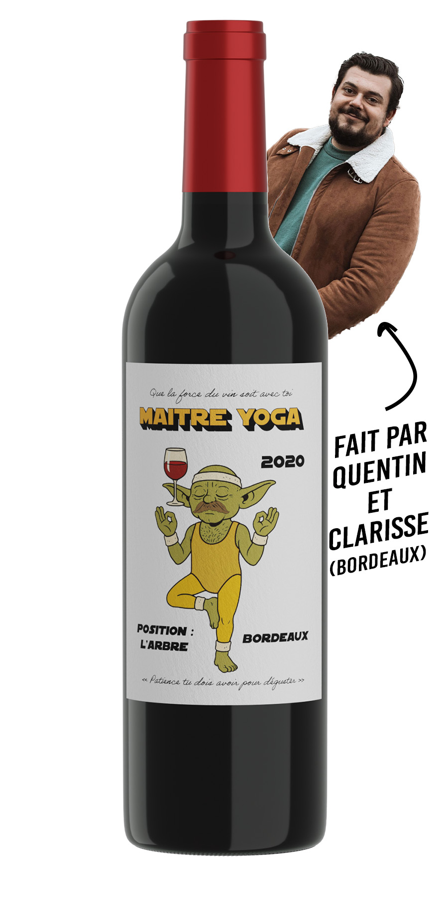 Maitre Yoga 2020 – Bordeaux Rouge Position 2 | Vin Yoga