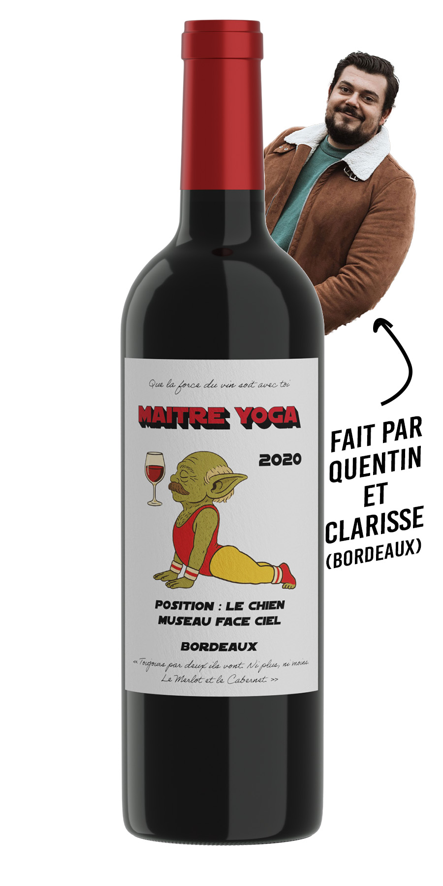 Maitre Yoga 2020 – Bordeaux Rouge Position 3 | Vin Yoga