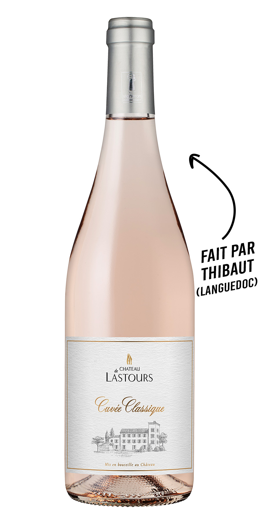 Bouteille Château de Lastours Rosé vin cadeau Languedoc