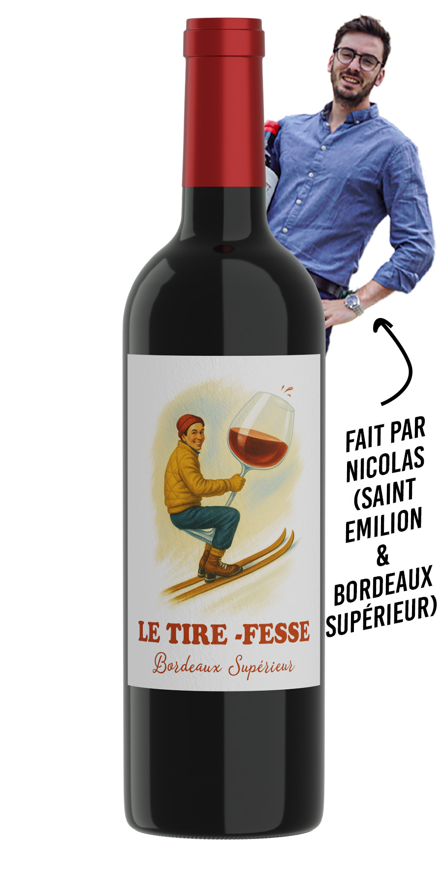 Offrez le Tire-Fesse – Un vin de Noël drôle et convivial à partager