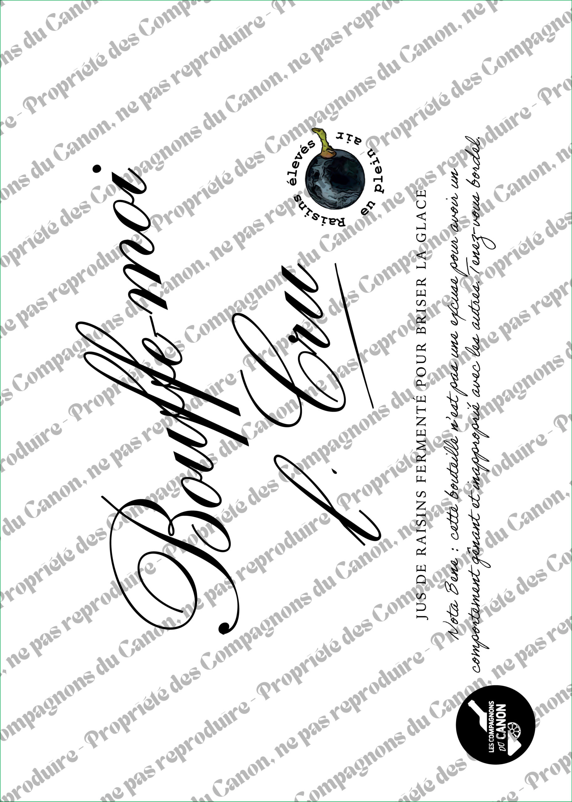 Affiche vin humoristique – Bouffe-moi l’Cru – Image 3