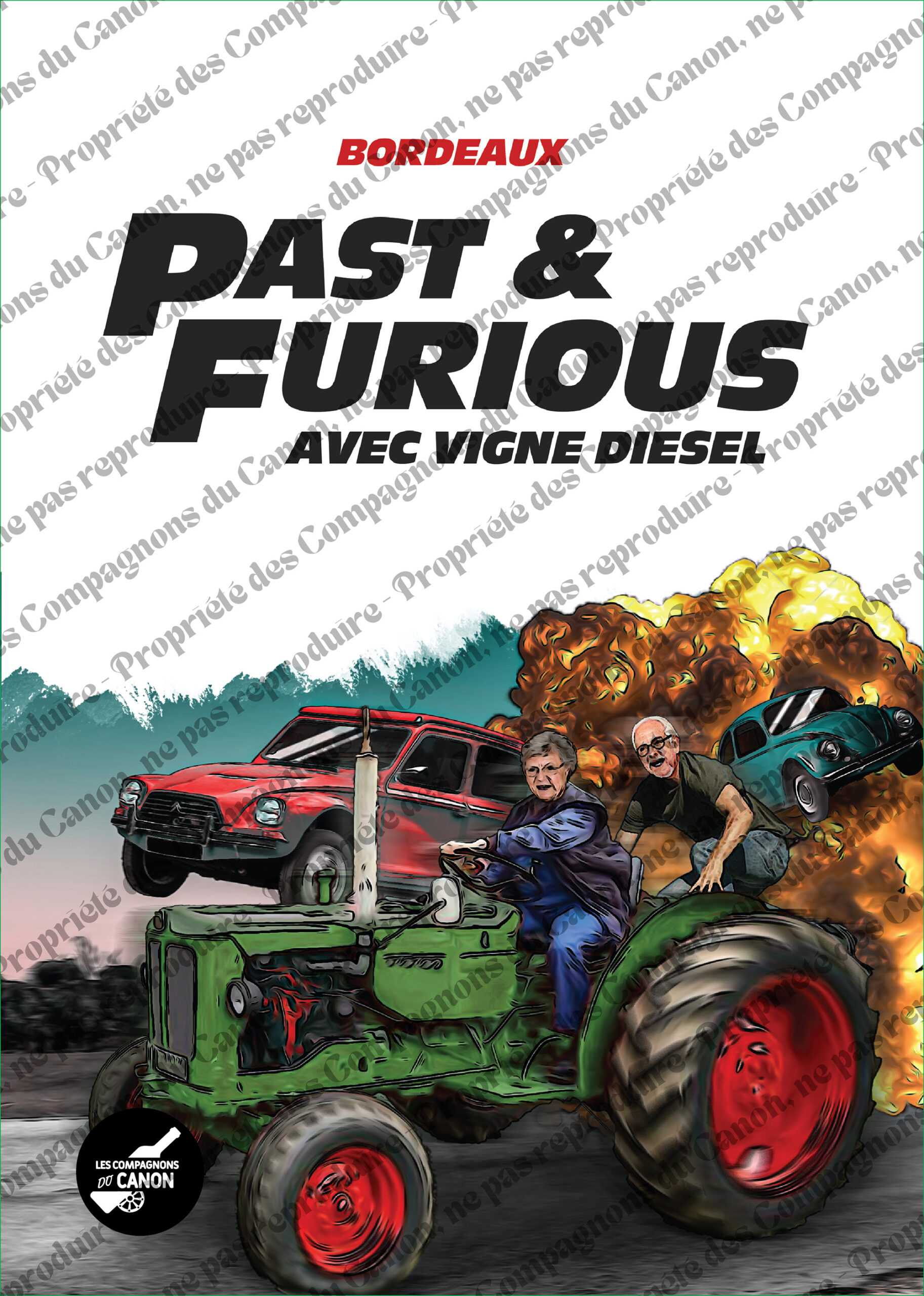 Affiche vignoble humour – Past & Furious – Image 3