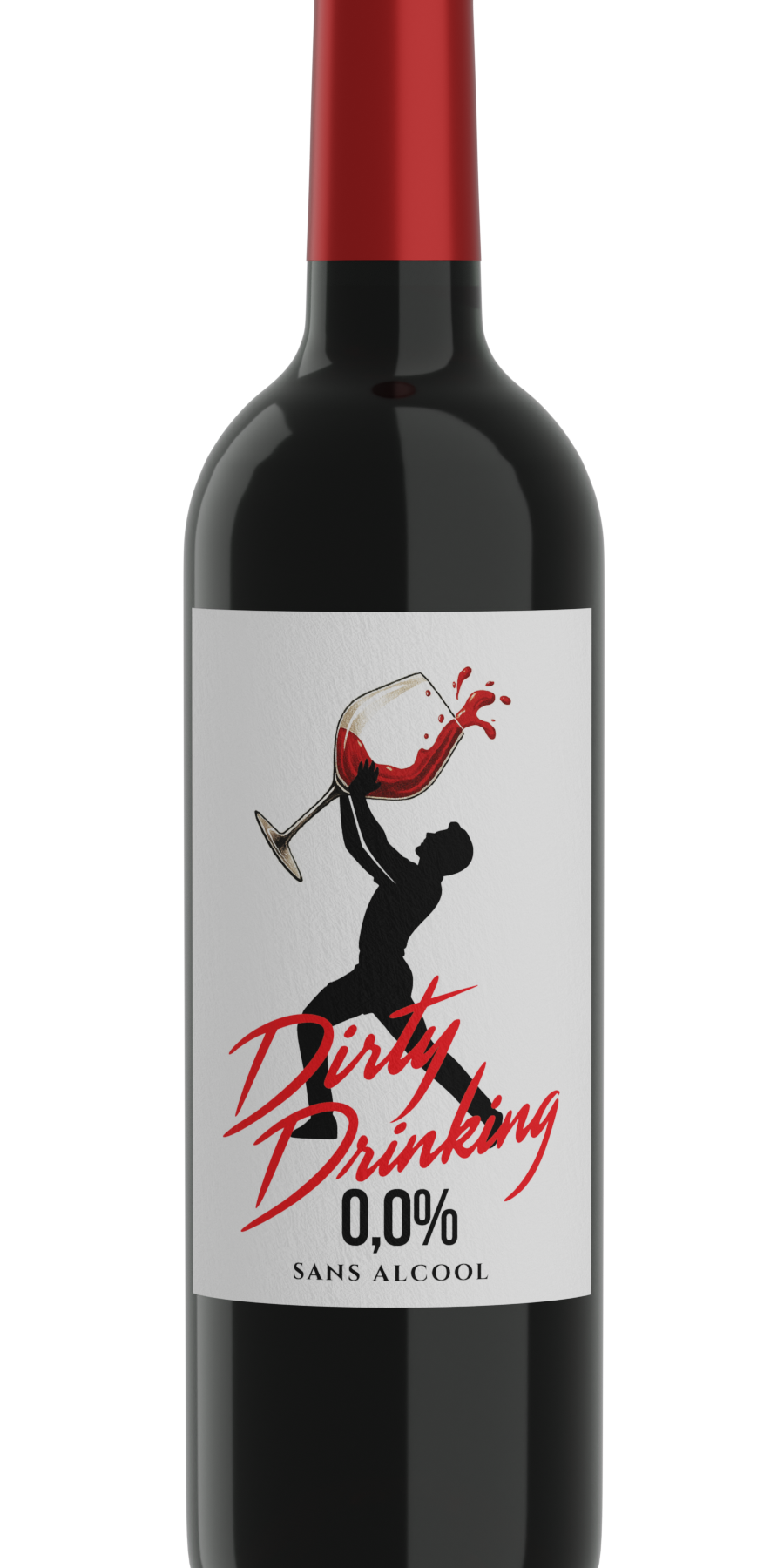 Bouteille de rouge dirtydrinking sans alcool