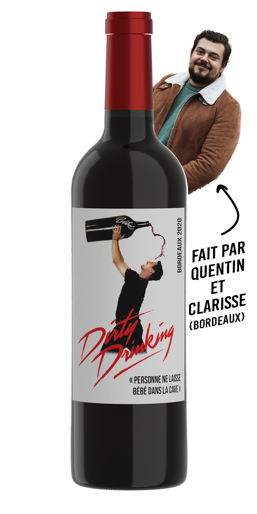Dirty Drinking 2020 - Bordeaux Rouge Humoristique (Version 1)