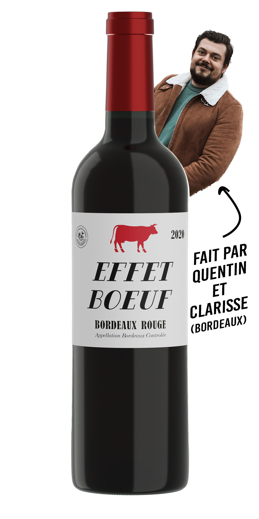 Effet boeuf 2020 - Bordeaux Rouge atypique